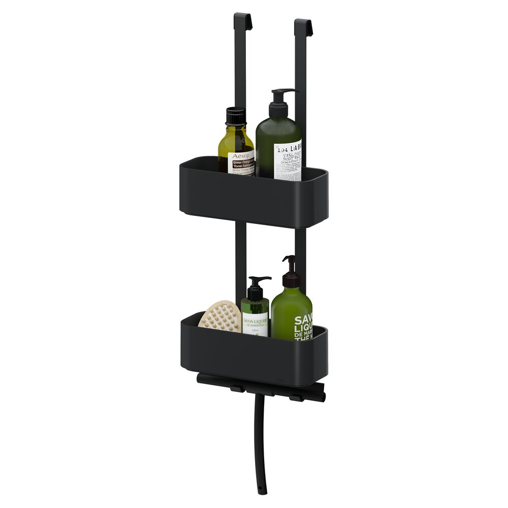 Tiger 2-Store ophangbaar doucherek 65cm zwart