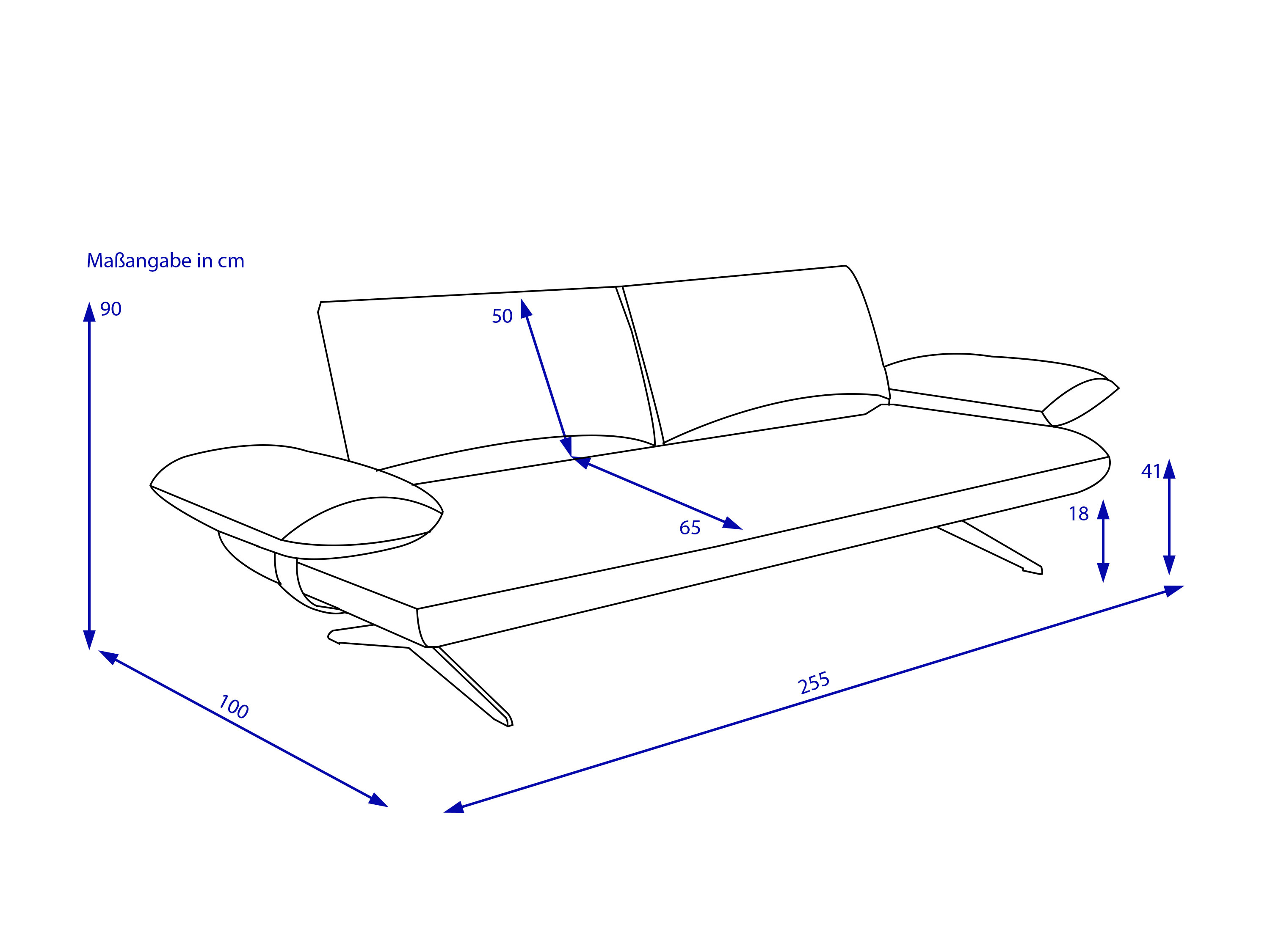 Sofa 3 Sitzer MONDO CRESPA