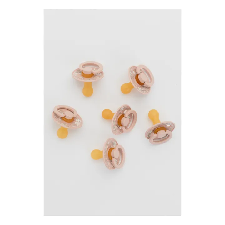 Bibs Tétines en caoutchouc naturel Bibs x Liberty - Set de 2 | Blush