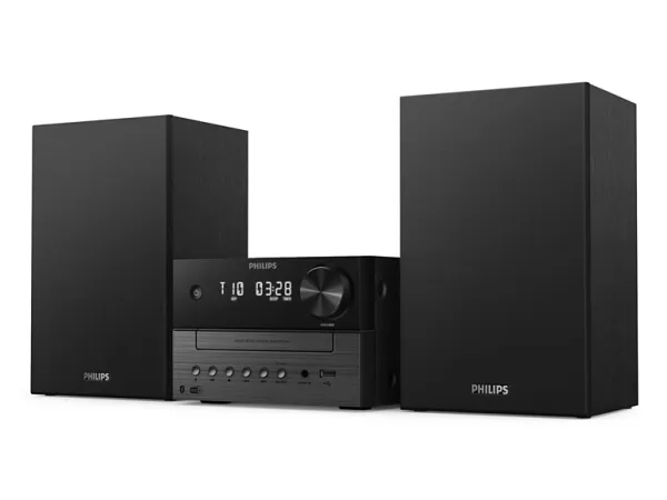 Philips 3000 series TAM3505M2/12, Home audio micro system, Sort, 20 W, 6 ohm (O), 66 - 20000 Hz, DAB, DAB