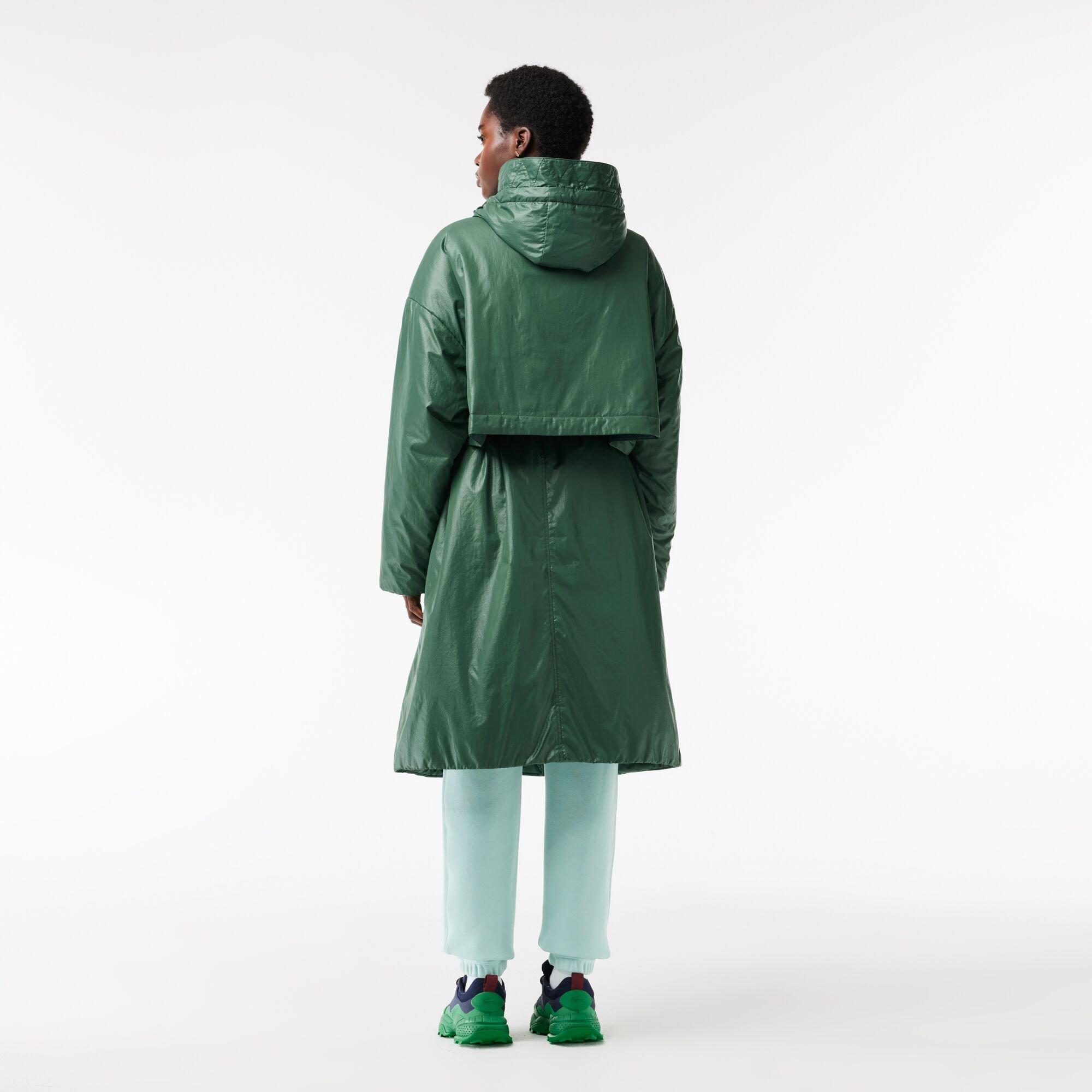 Lacoste Long Oversized Showerproof Hooded Parka
