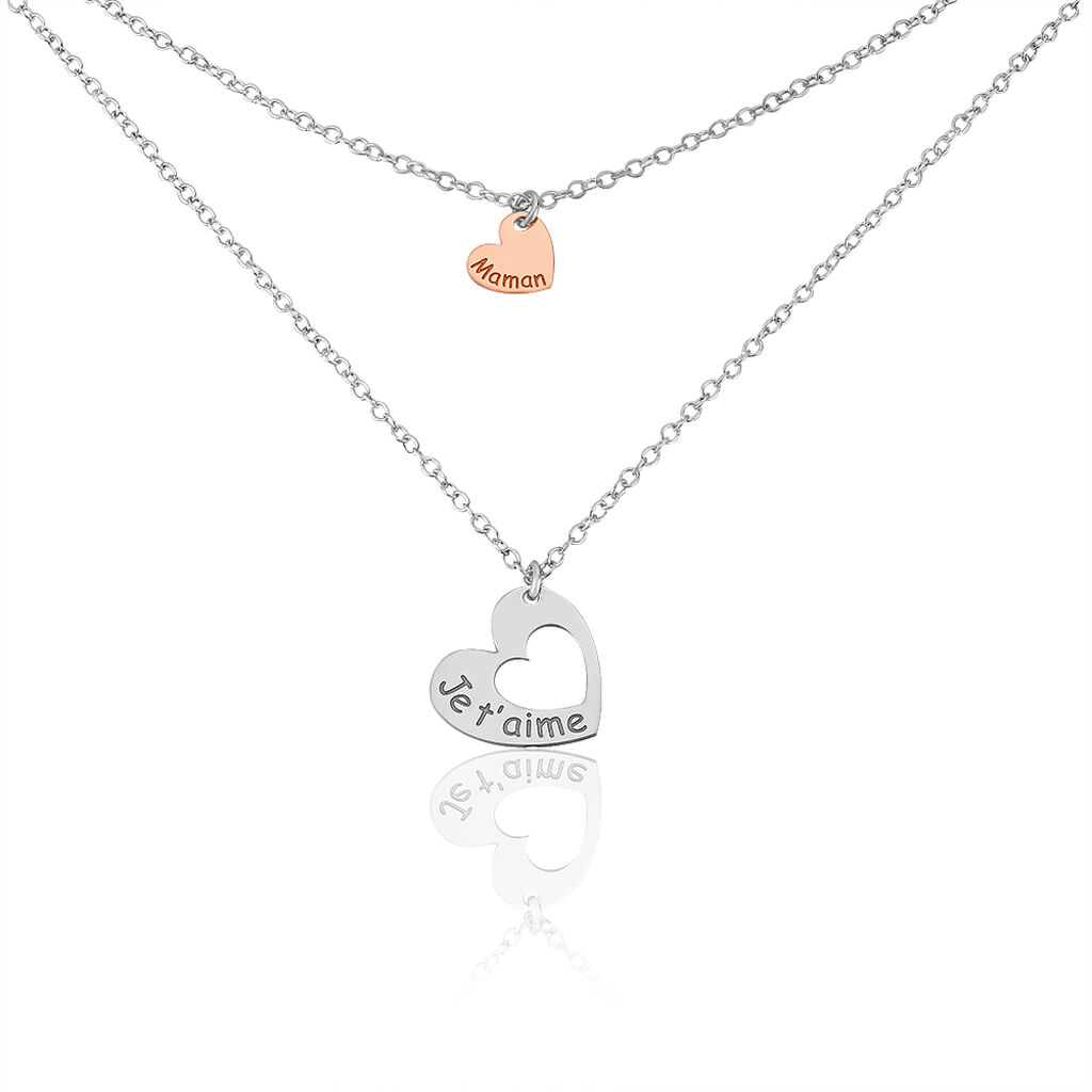 Collier Menia Argent Bicolore