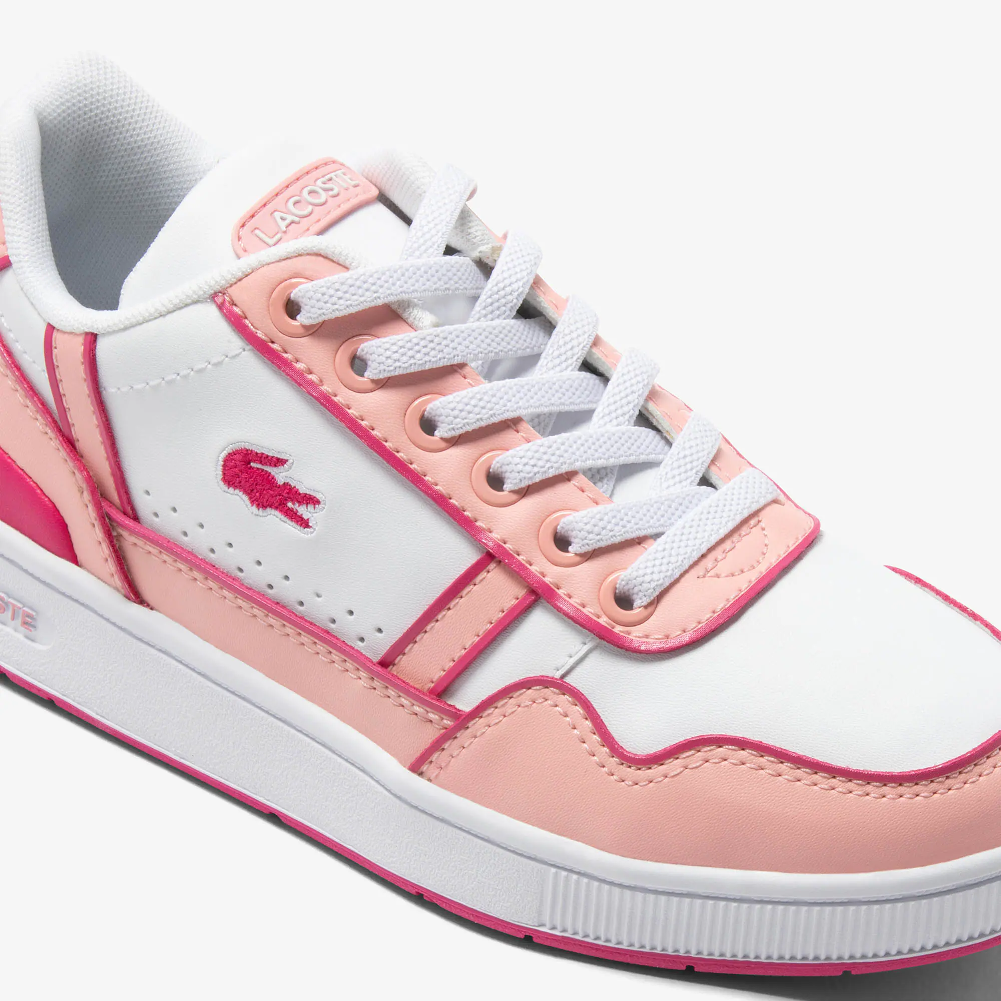 Kinder-Sneaker T-Clip mit Kontrast-Sohle Sneakers - Weiss - Lacoste - Kinder