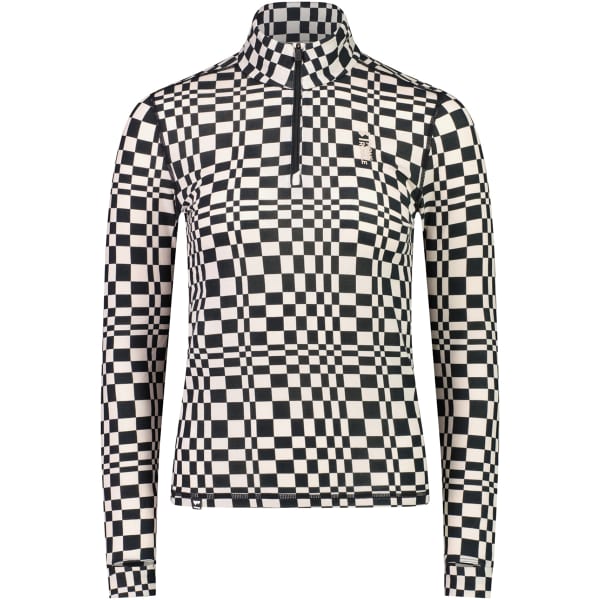T-shirt thermique MONS ROYALE W CASCADE FLEX 200 1/4 ZIP CHECKERS