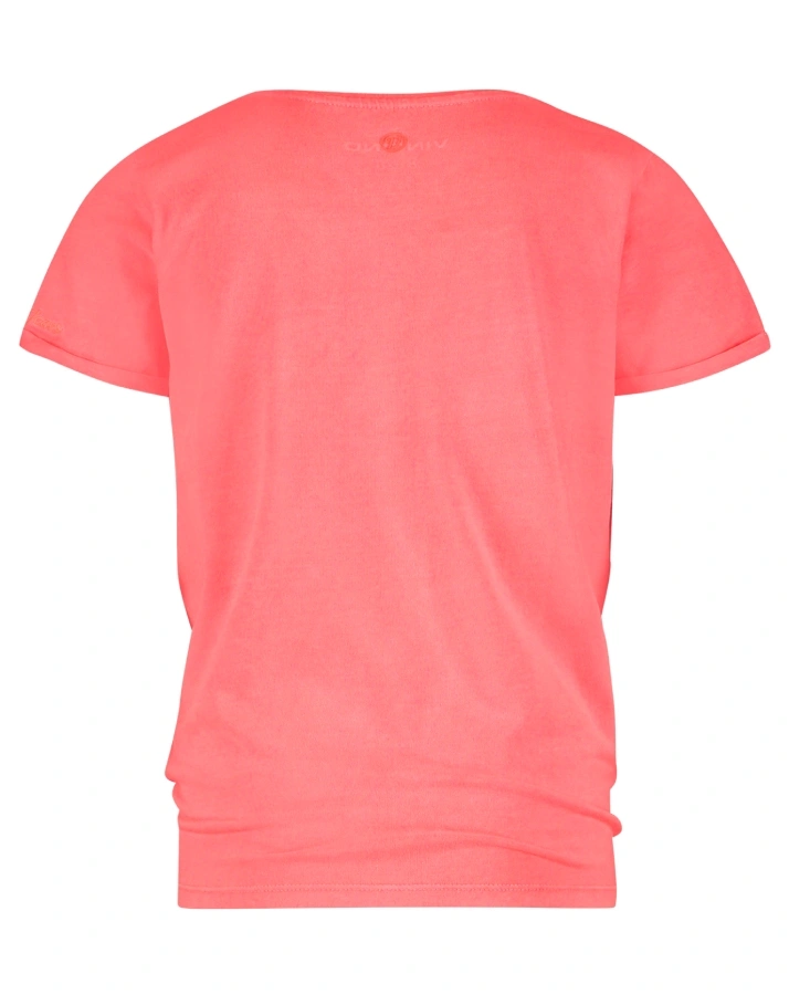 T-Shirt BASIC RNSS in neonkoralle