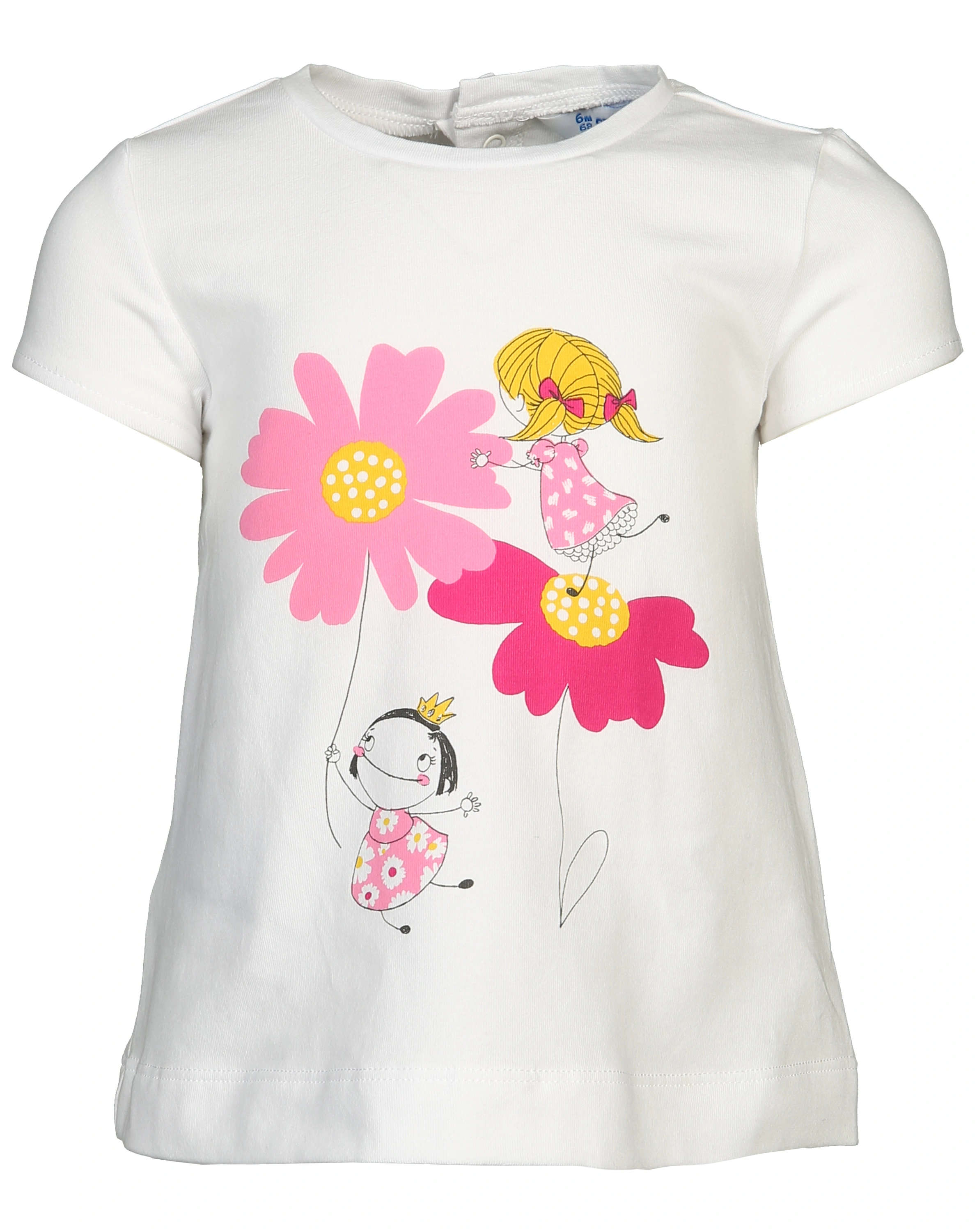 Top BLUME 3-teilig in weiß/rosa