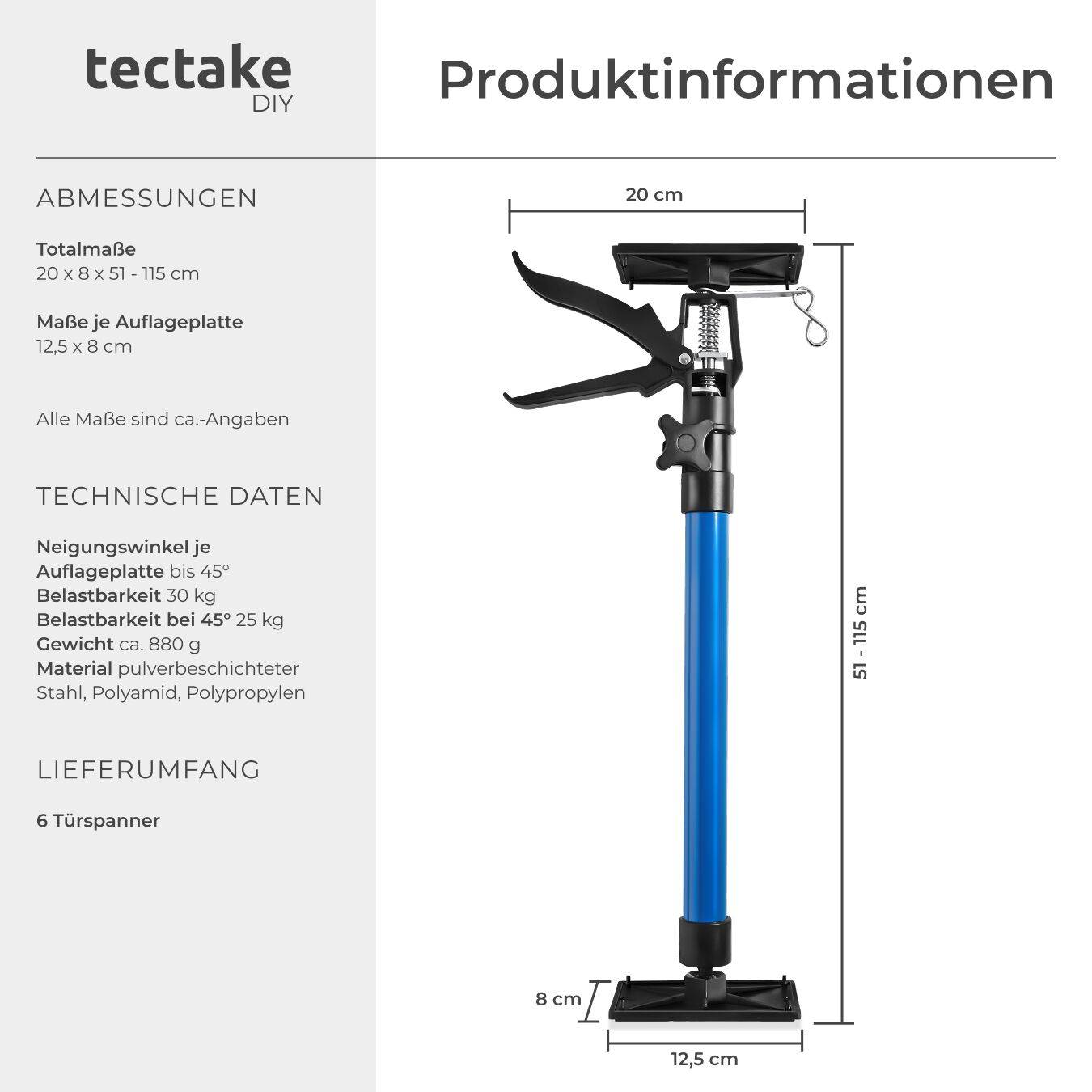 6er-Set Türspanner