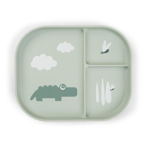 Foodie Assiette Plateau Croco Vert - DONE BY DEER