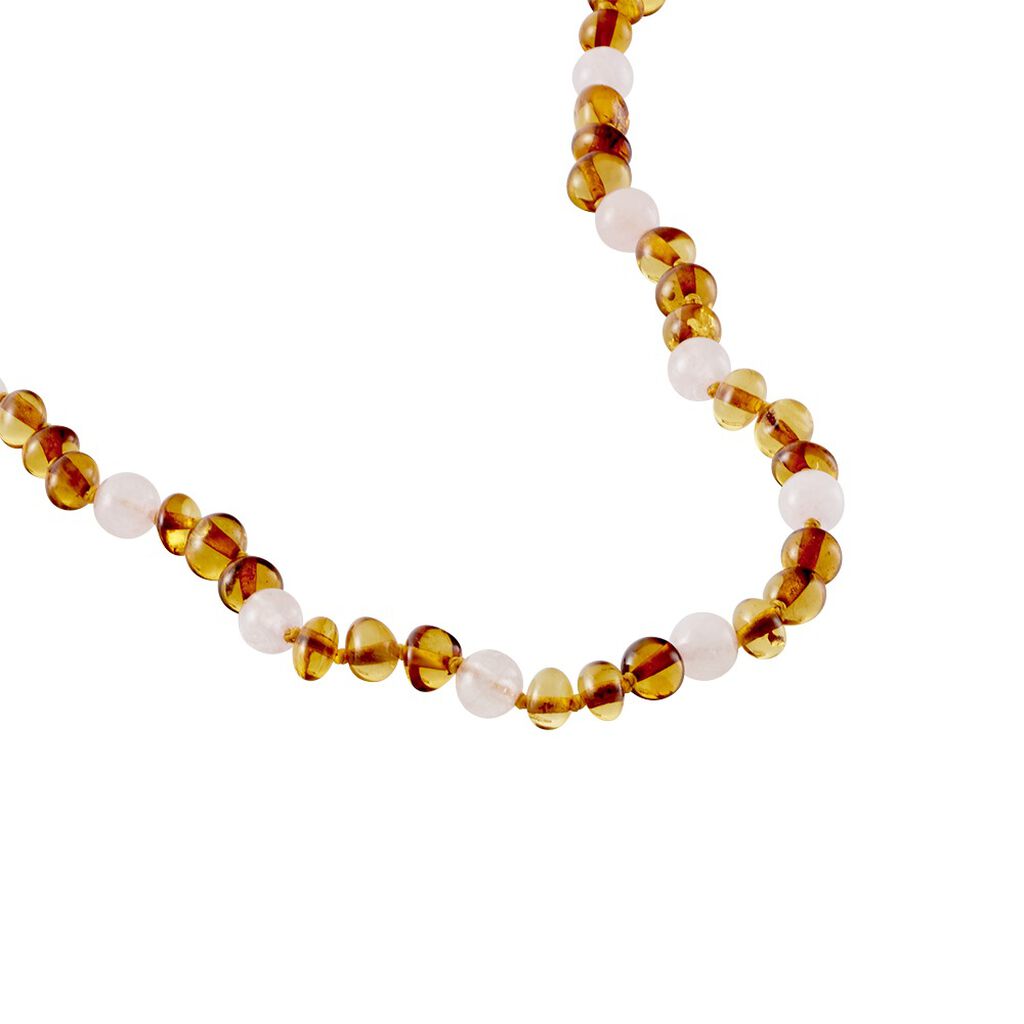 Collier Ditte Ambre Quartz
