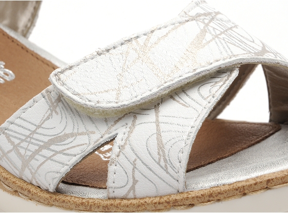 Remonte nu pieds talons femme r6252 blanc