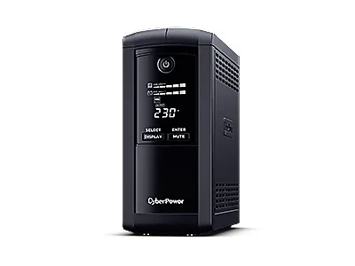 CyberPower Value Pro VP1000ELCD - UPS - AC 230 V - 550 Watt - 1000 VA - RS-232, USB - output-stikforbindelser: 4 - sort