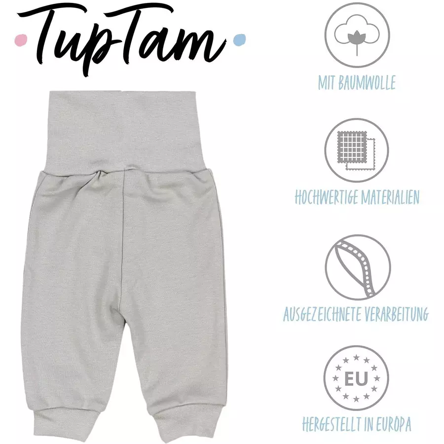 TupTam Baby Lange Pumphose 5er Pack grauschwarz