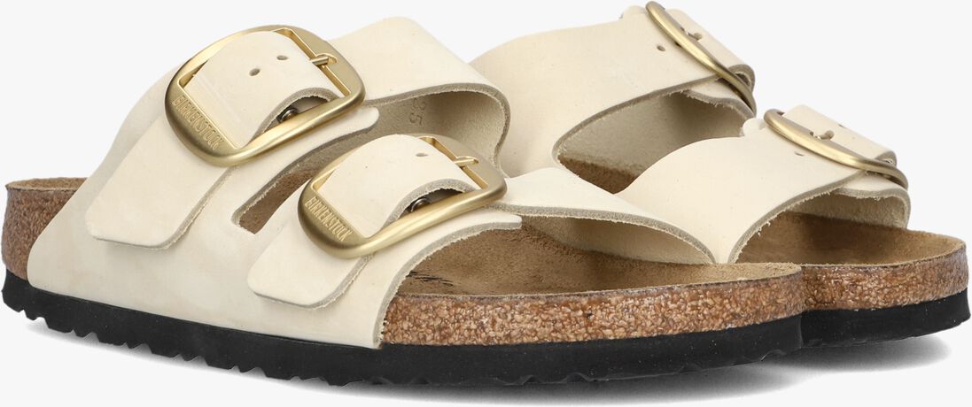 witte birkenstock slippers arizona big buckle dames