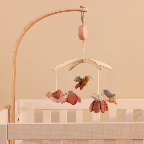 Mobile musical Flowers & Butterflies - LITTLE DUTCH