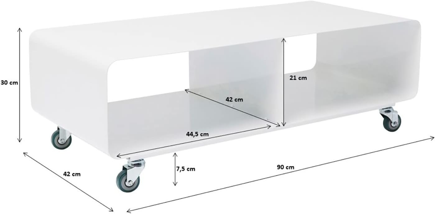 Kare Design TV Board Lounge M Mobil, Bronze, Ablage, Lowboard, Sideboard, Rollbar, Minimalistisch, Pflegeleicht, 30x90x42 cm (H/B/T)