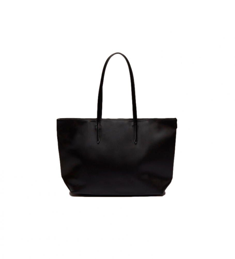 Sacola de compras Lacoste feminina preta - 35x30x14cm -