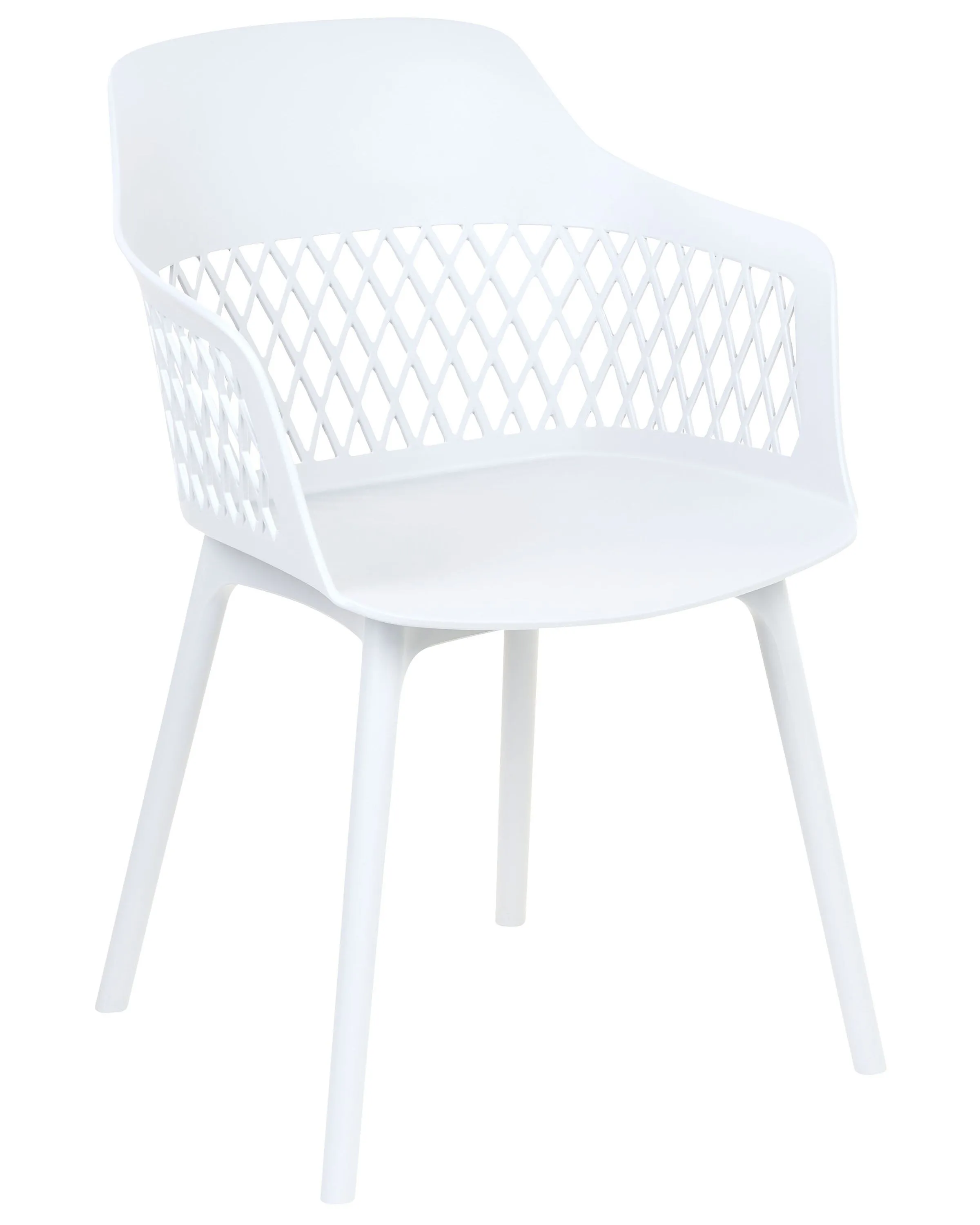 Set van 2 eetkamerstoelen ALMIRA Wit