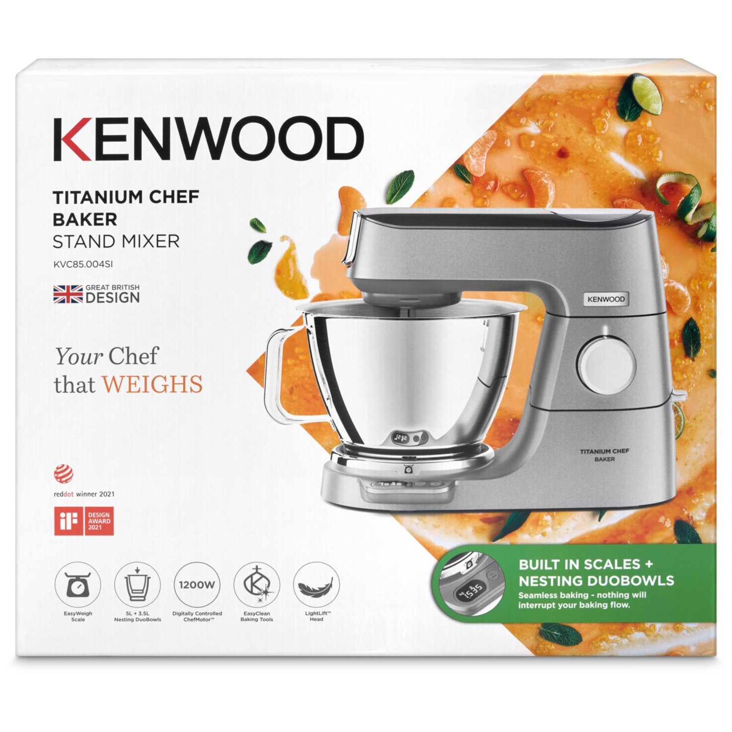Kenwood Chef Titanum Backer KVC 85.004SI