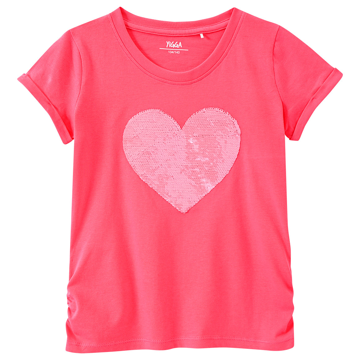 Yigga Mädchen T-Shirt aus Bio-Baumwolle pink