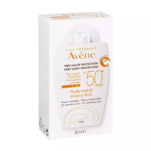 Soins Solaires - Peaux intolérantes - Fluide minéral SPF 50+ - 40ml