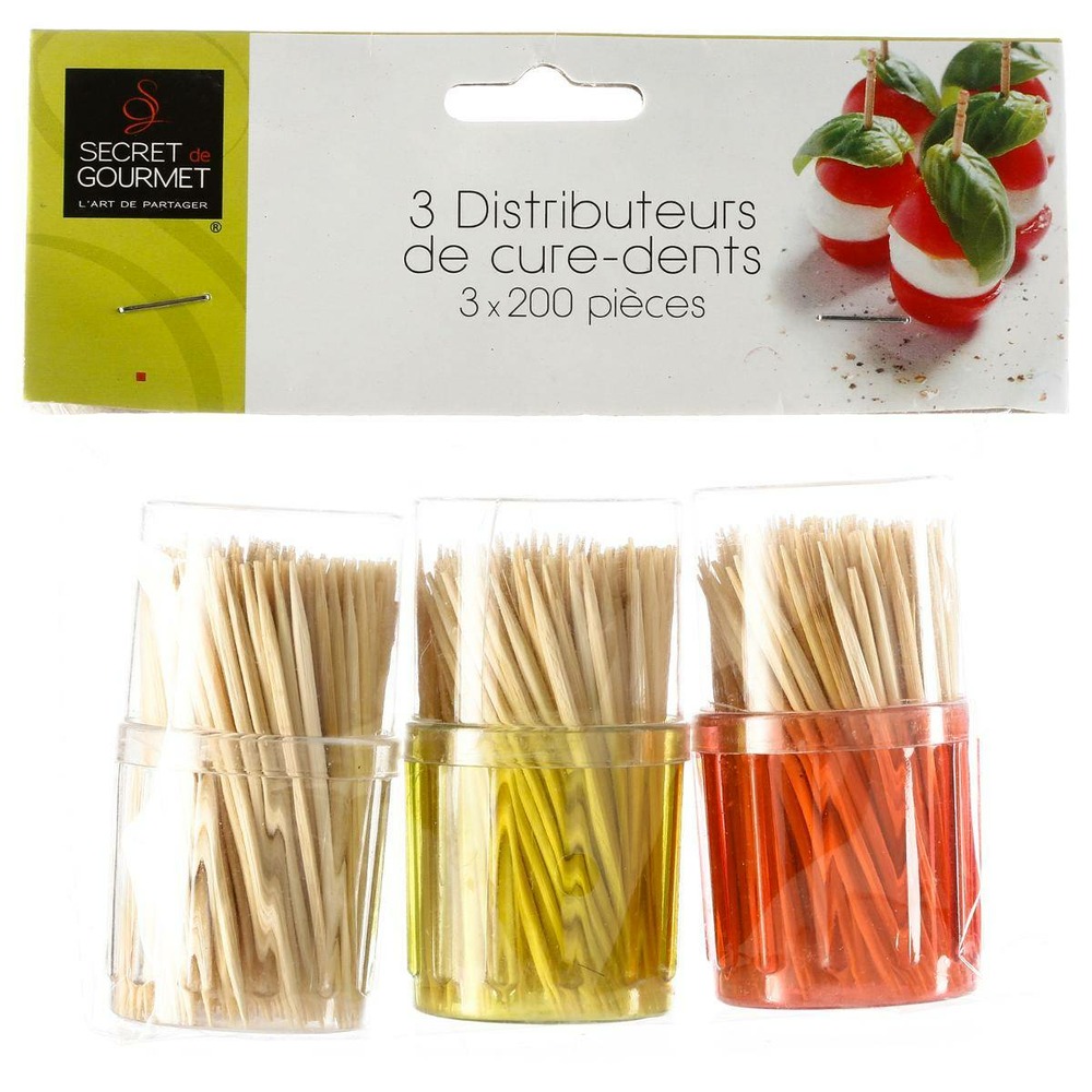 5five - 3 boîtes 200 cure dents bambou