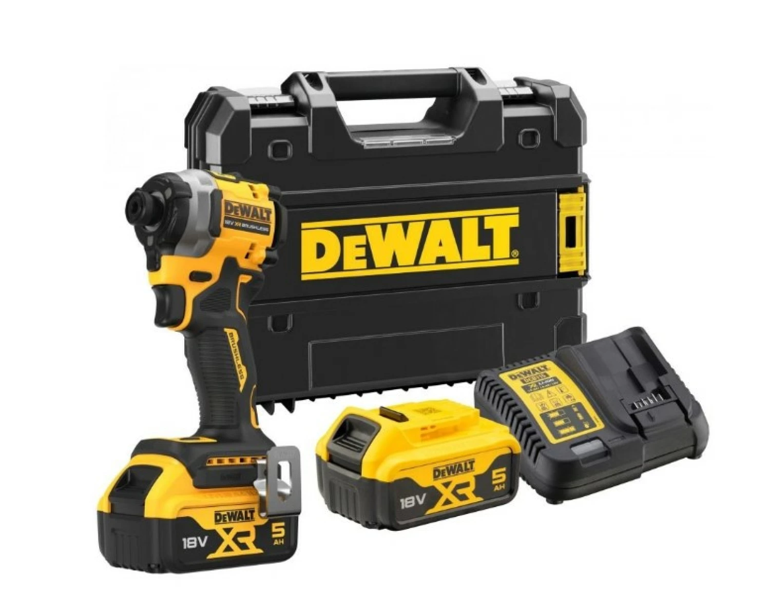 DeWALT DCF850P2T-QW 18V Li-ion XR Accu Slagschroevendraaier set (2x 5.0Ah) in TSTAK koffer