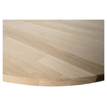 WOOOD tafelblad Tablo ovaal eikenhout 24 mm 220 x 90 cm