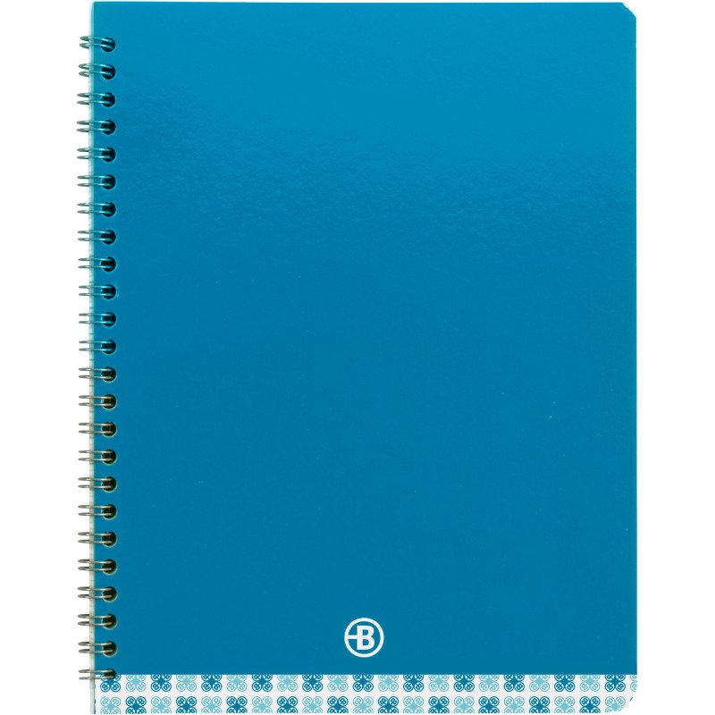 Cahier spirale standard Bruneau 17 x 22 cm grands carreaux 100 pages