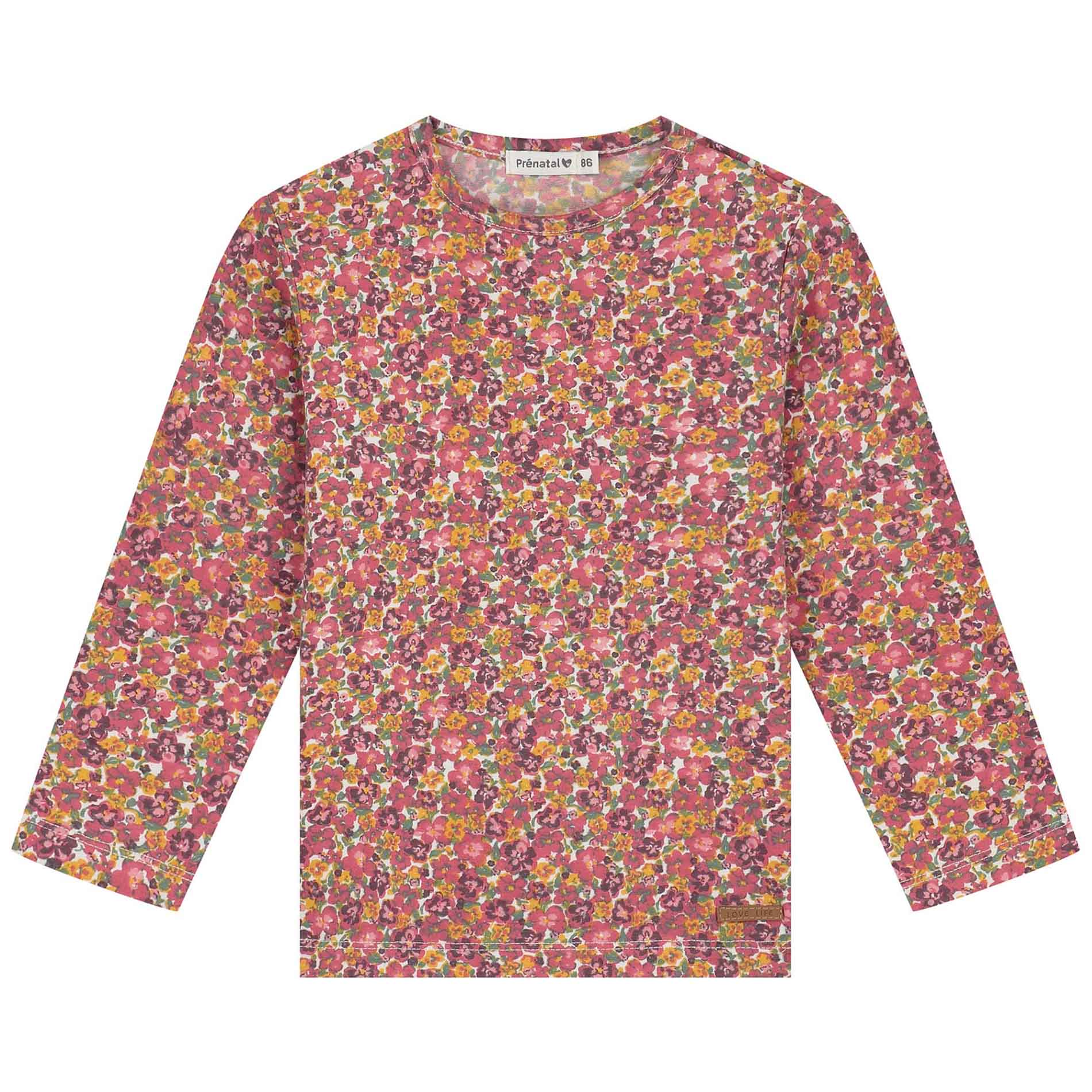 Prénatal peuter shirt lange mouwen bloemen multi