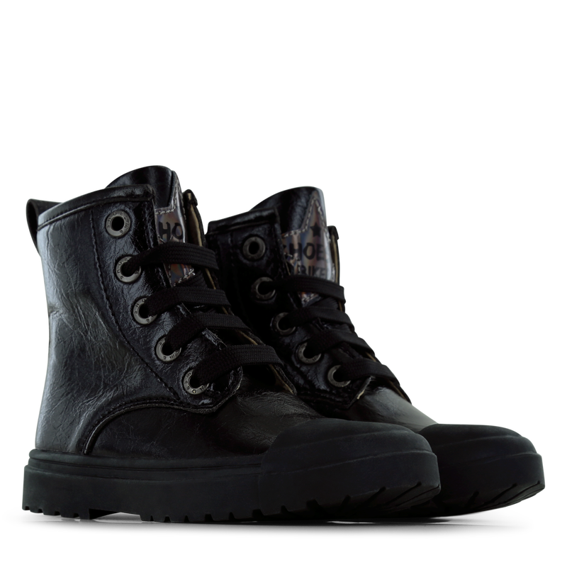 Shoesme zwarte bikerboot Microleer | Sale