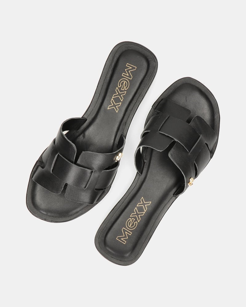 Mexx Jacey Slippers  - zwart
