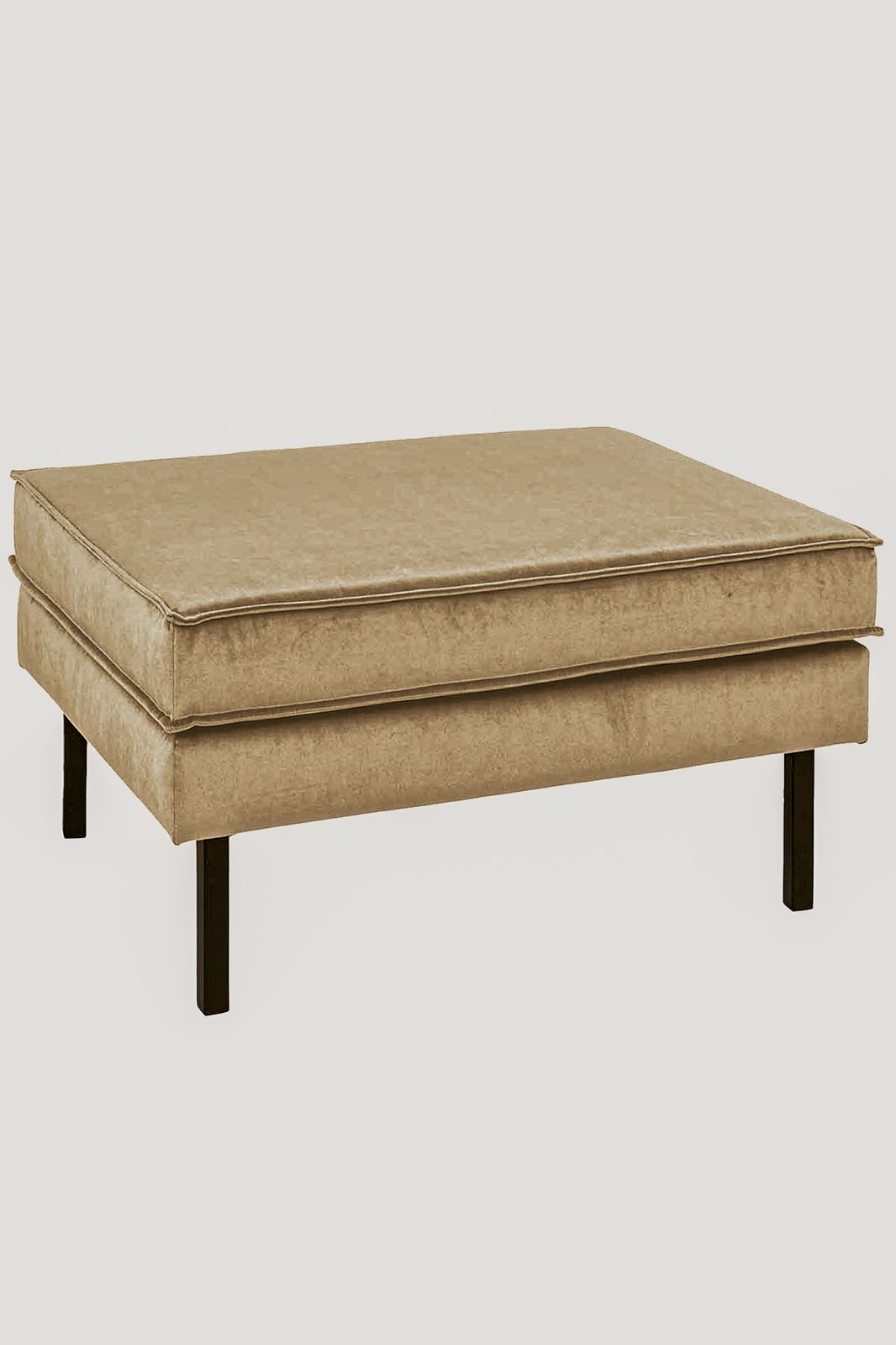 Amsterdam velvet hocker sand
