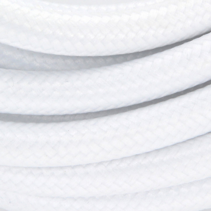 Câble en textile blanc Chacon 3m 2 x 0,75mm²