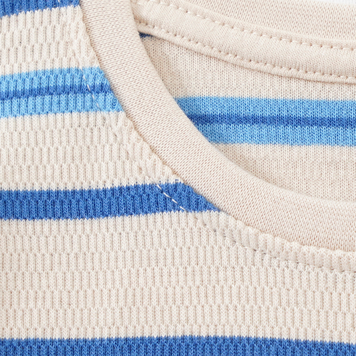 Topolino Jungen Langarmshirt mit Streifen beige / blau