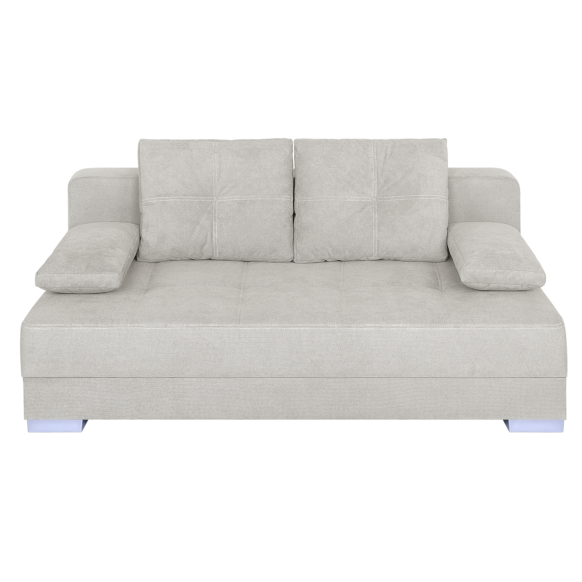 Schlafsofa - ivory - mit Staukasten - Dauerschläfer