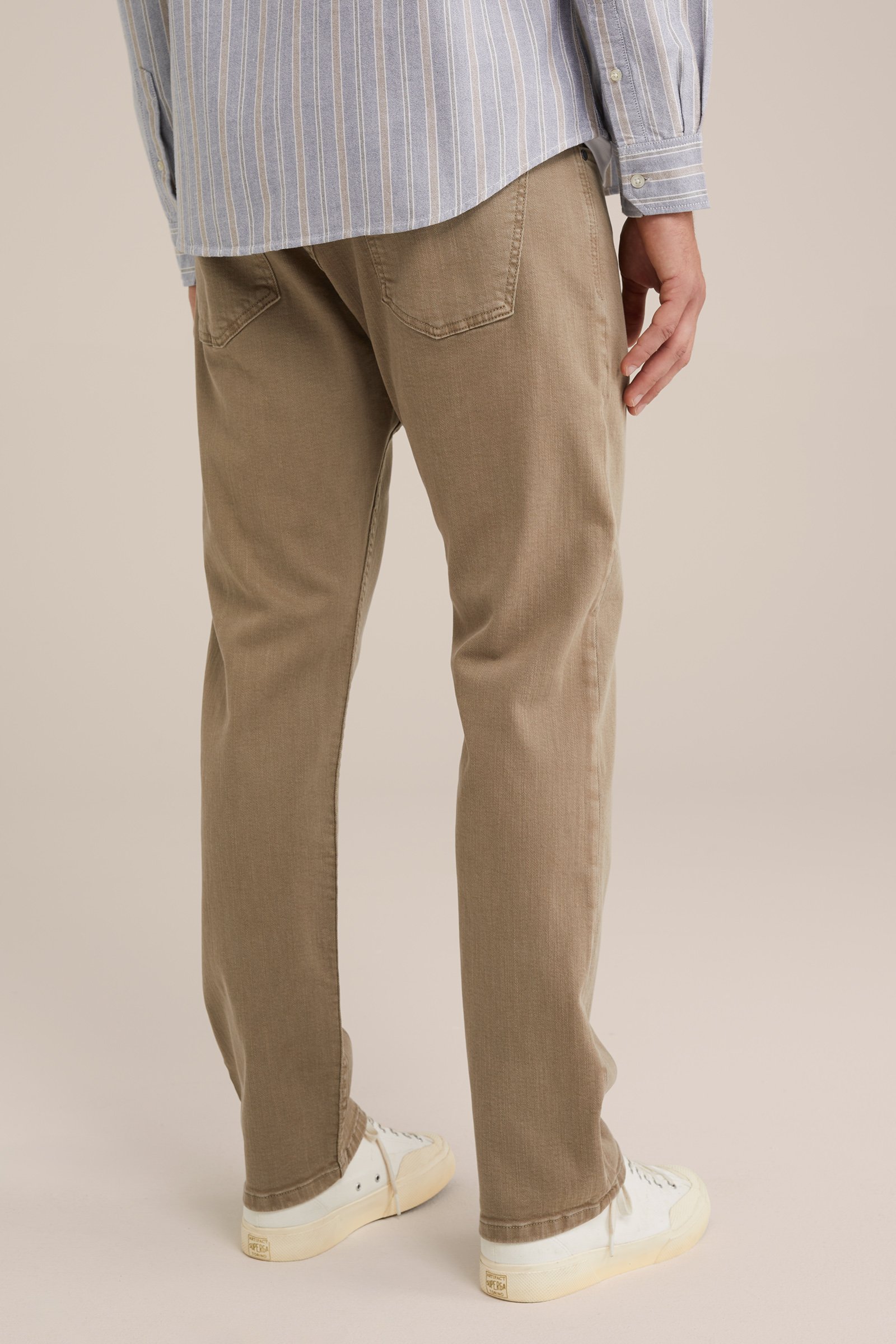 regular fit jeans met medium stretch Blue Ridge Grijsgroen