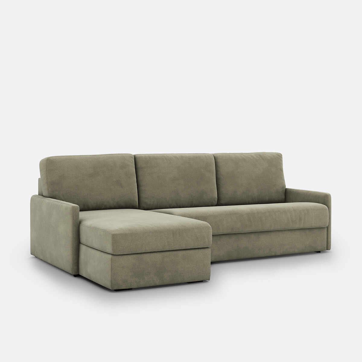LA REDOUTE INTERIEURS<br>Sofá-cama de canto, tecido texturizado, Bultex Marta