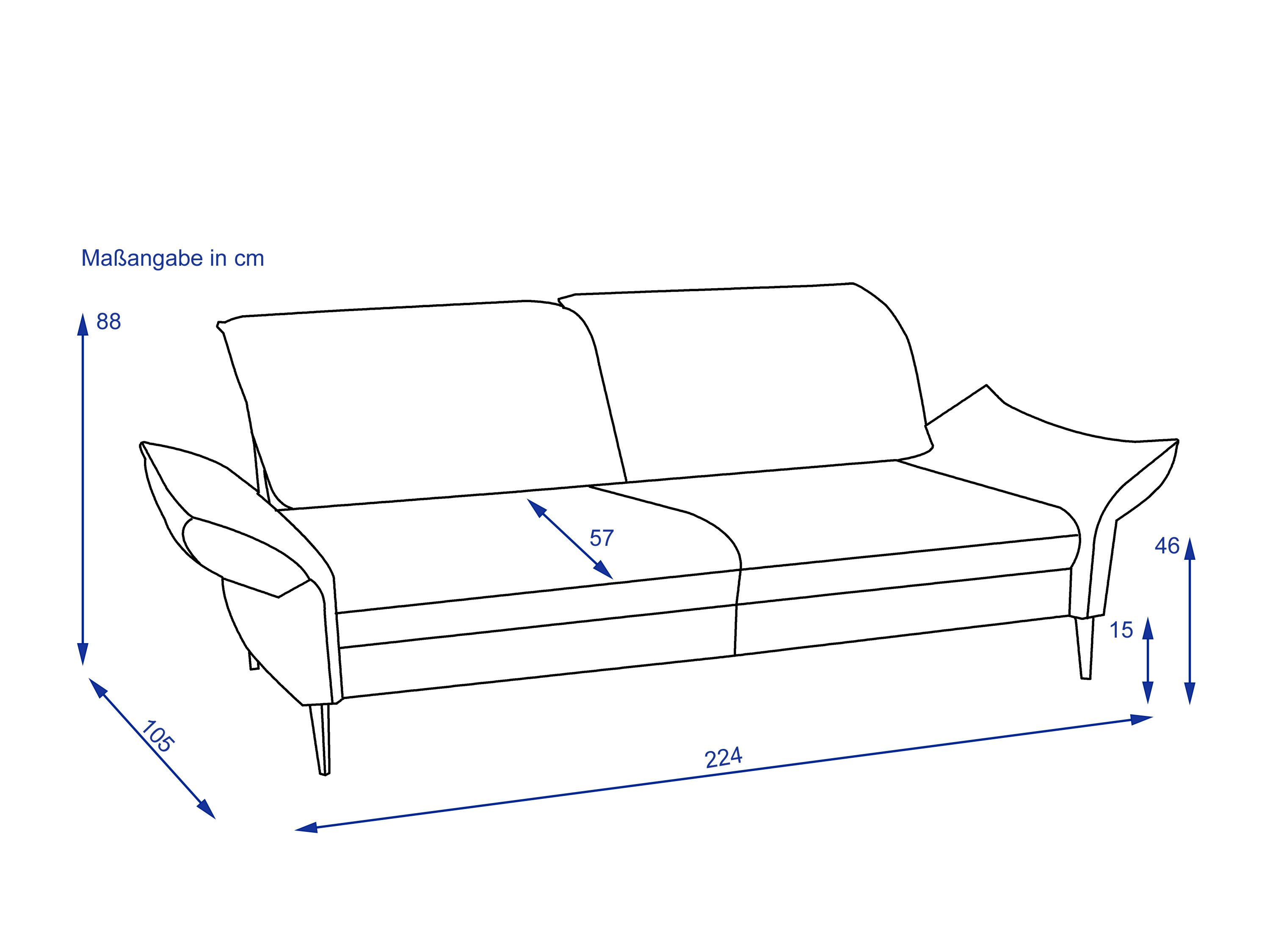Sofa 3 Sitzer MONDO MIRUM
