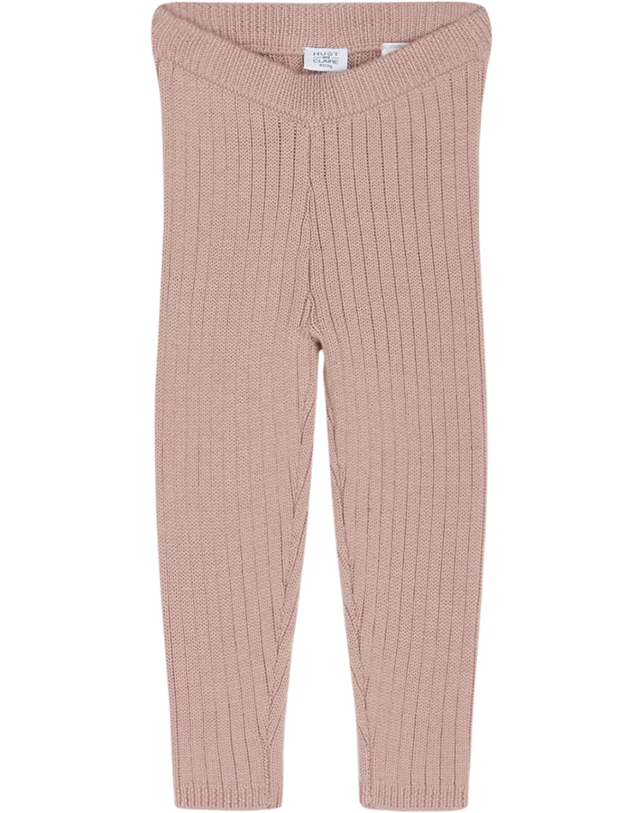 Woll-Strickleggings LUI in shade rose
