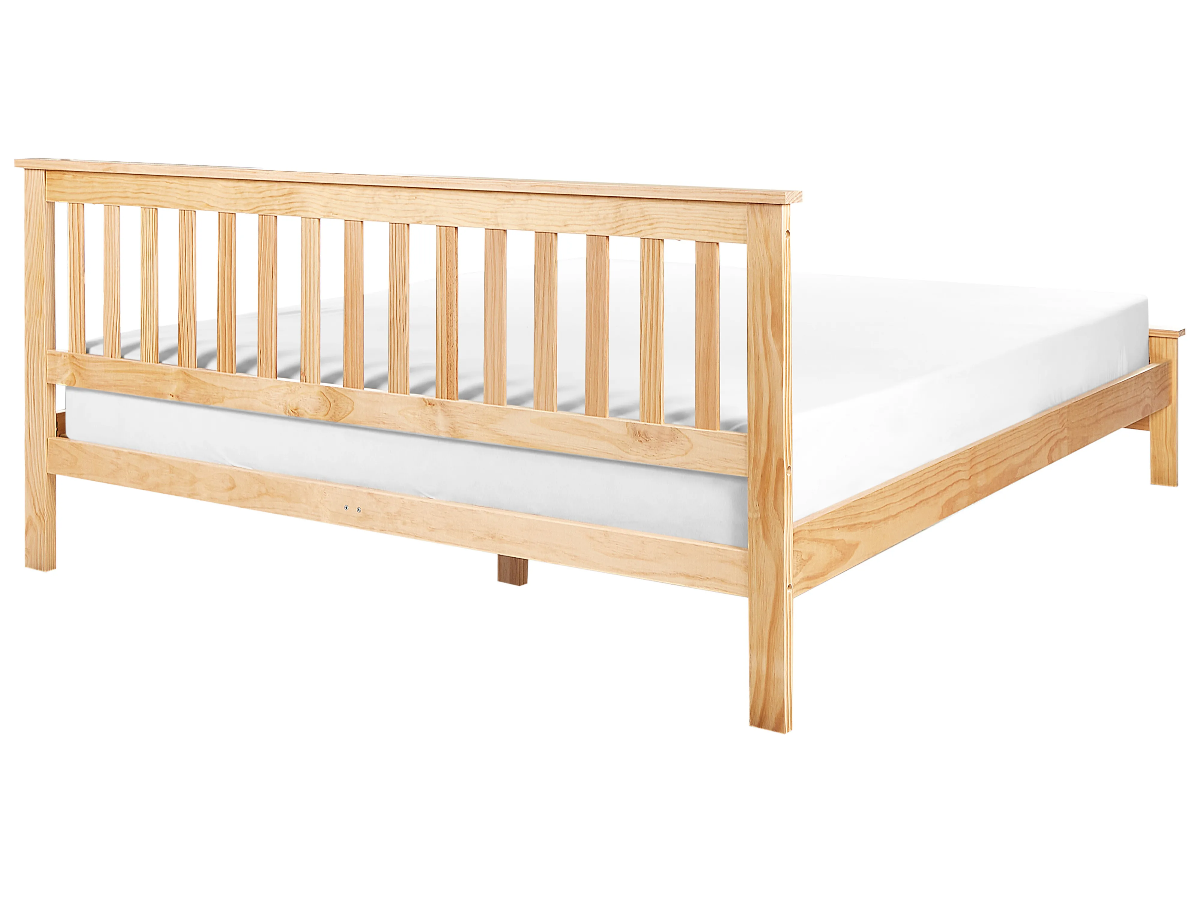 Bed Dennenhout MAYENNE 180 x 200 cm Lichtbruin