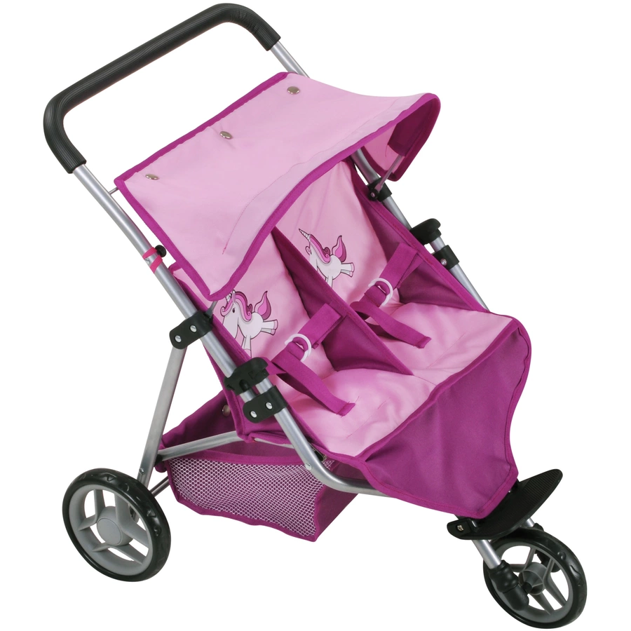 knorr toys® Zwillingspuppenwagen Duo - Uma das Einhorn
