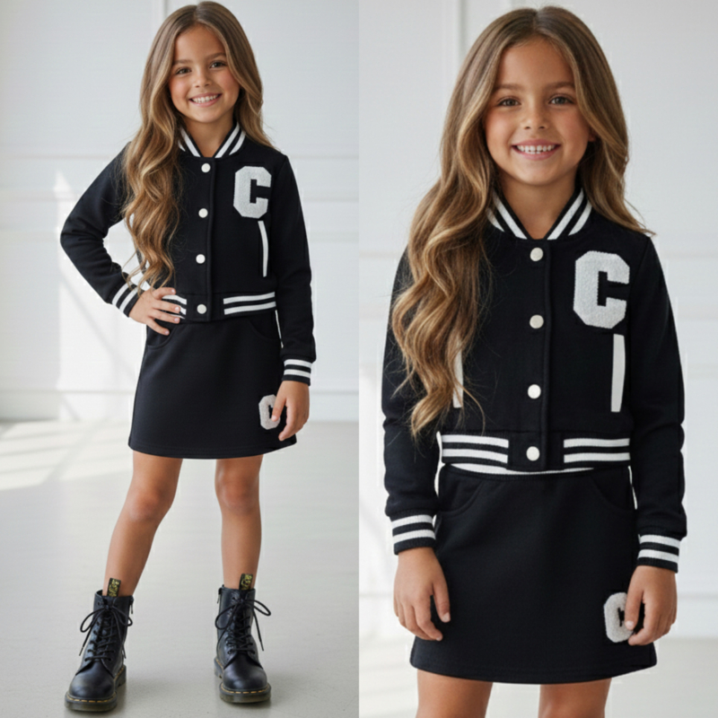 C skirt set - zwart