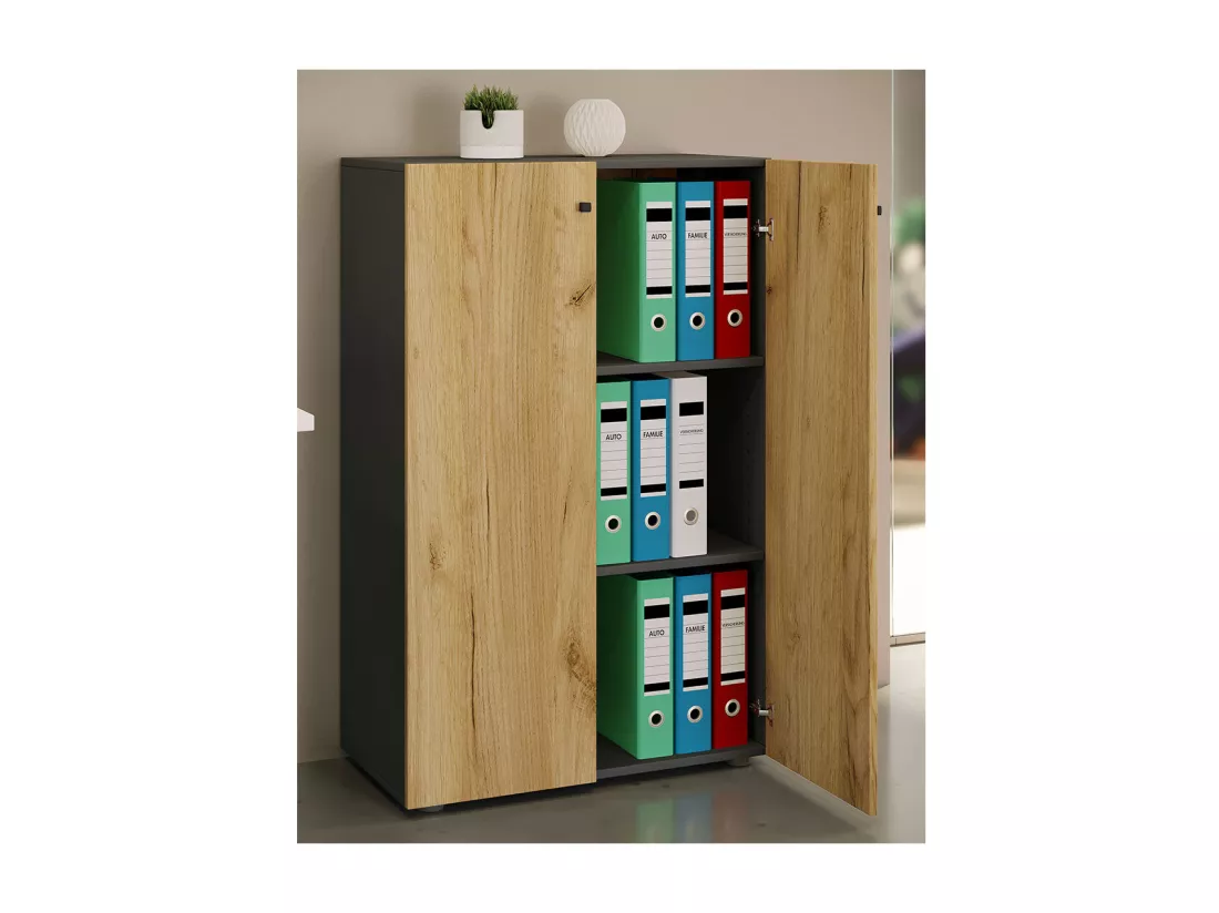 Armoire de bureau Armoire à dossiers Lona triple