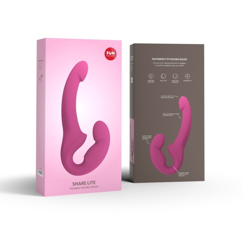 Fun Factory Share Lite Dubbele Dildo Roze 1 Stuk