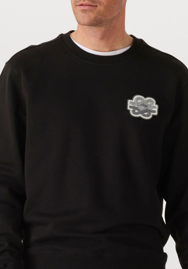 zwarte filling pieces sweater sweatshirt gowtu