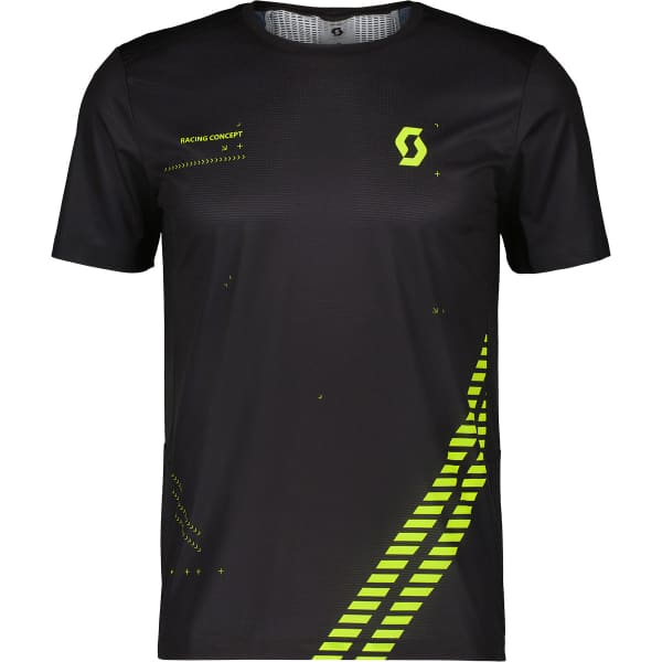 T-shirt running SCOTT TEE M'S RC RUN SS BLACK/YELLOW