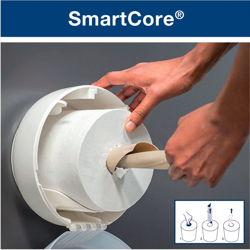 Tork SmartOne® Papier toilette rouleau blanc T8, Advanced, 2 plis, 6 x 1 150 feuilles