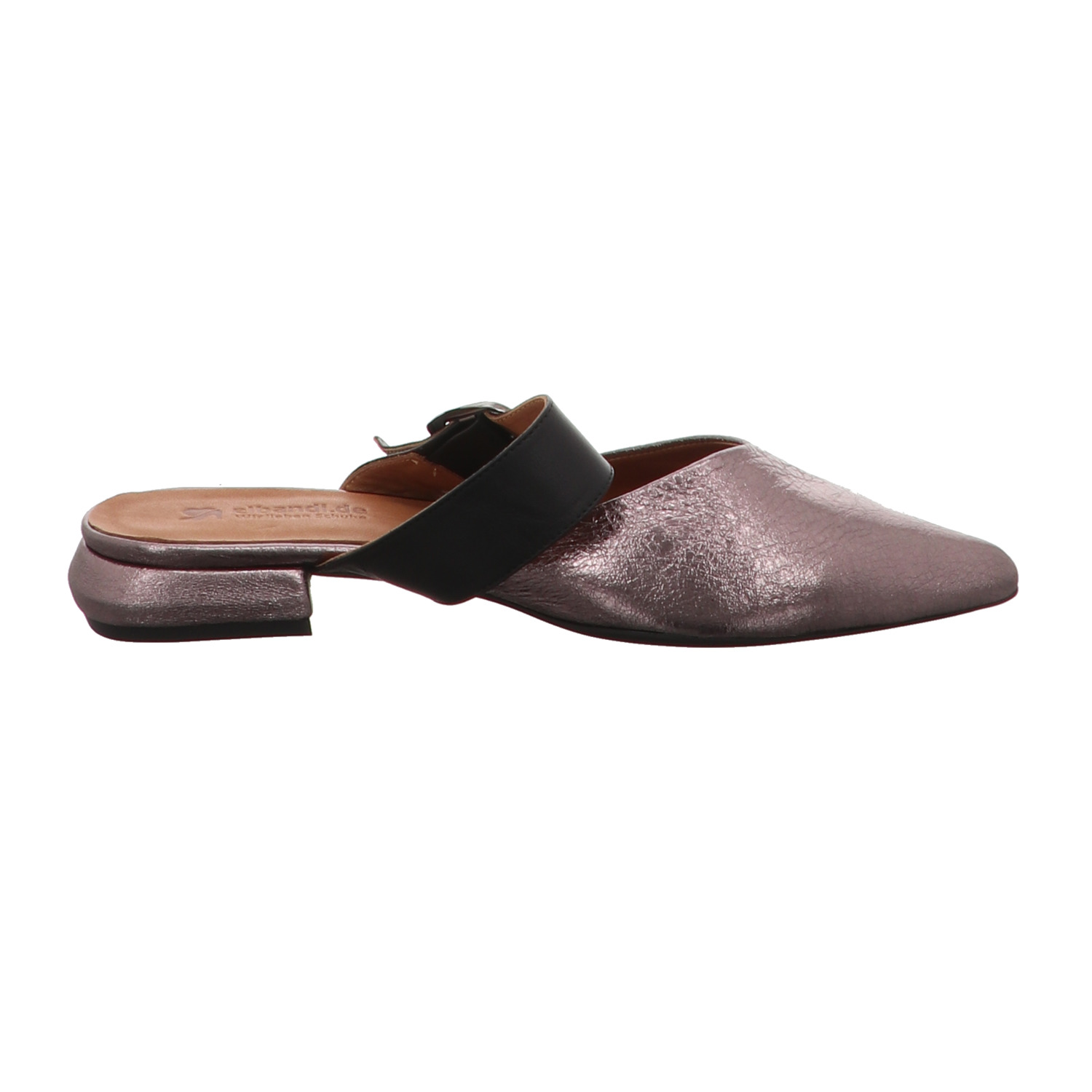 elbandi Pantolette platin gold/silber/bronce