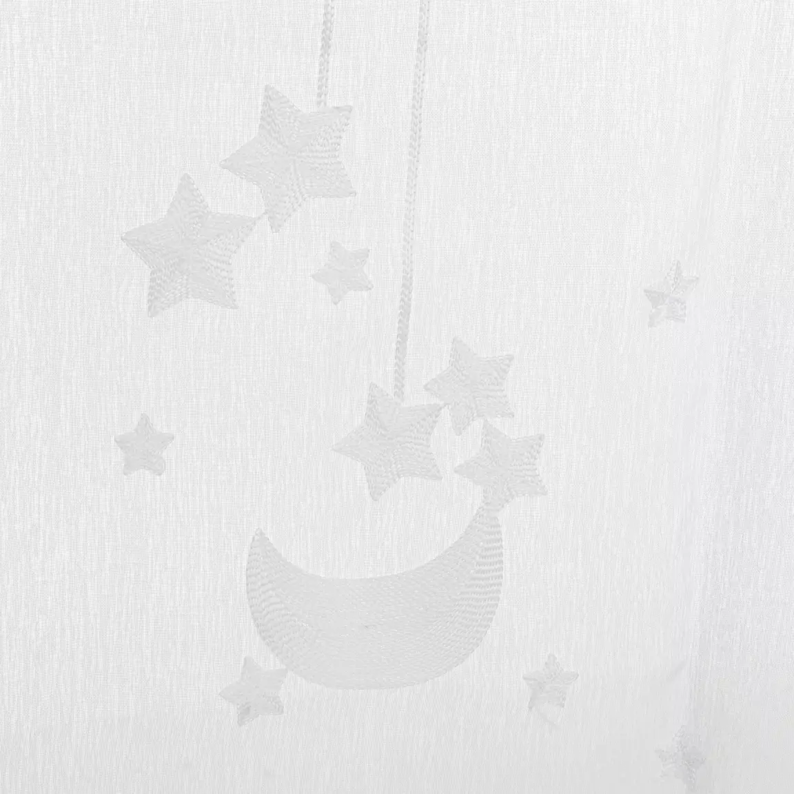 Voilage (140 x 240 cm) Etoiles Blanc
