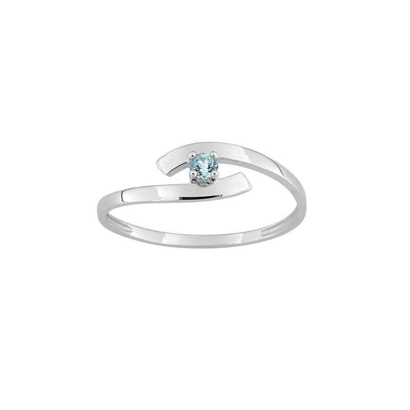 Bague femme - topaze - Or 9 Carats